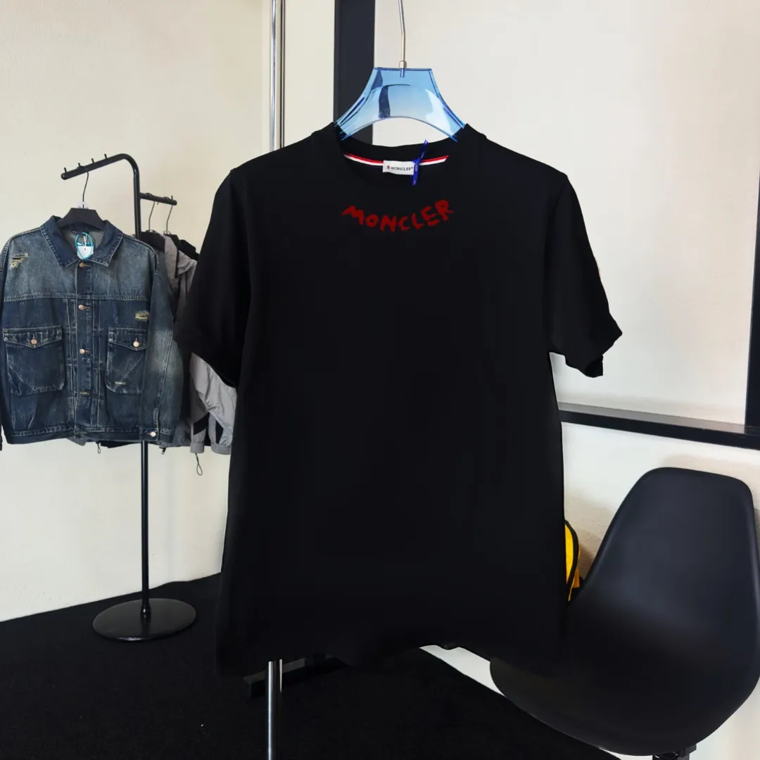 P80💰《Moncler~ 》2025New Arrival Quality T , Versatile Quality ！ ‼ 32 250G ‼ ， ， ， ， T 🤪 Sizes：S-M-L-XL-2XL ：Black，White， Same Style